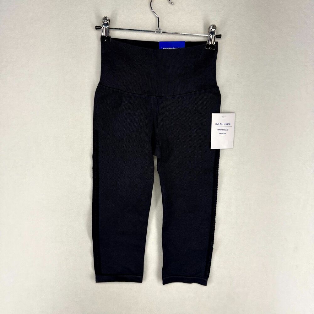 JoyLab High Rise Black Cropped Leggings Womens Size S NEW